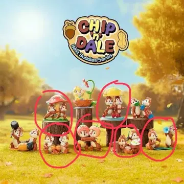 Chip 'n' Dale 피규어 세트 6상자