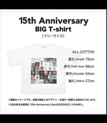 RADWIMPS FOREVER DAZE 티셔츠 15주년 기념 미사용품