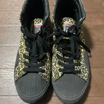 VISION 레오파드 무늬 하이컷 스니커즈