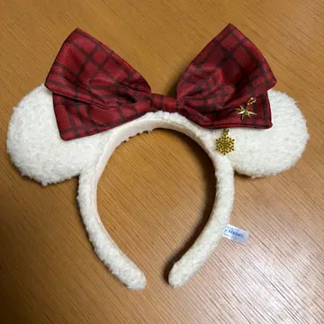 릴린린 미키 머리띠 빨간 리본