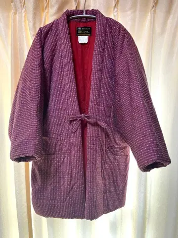 쿠루메 한텐 일본제 쌀알 패턴 핑크