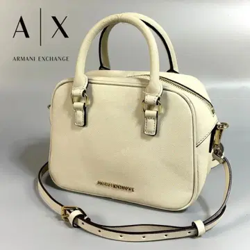 [ 새상품급 ] 아르마니 익스체인지 가죽 핸드백 사코슈 화이트