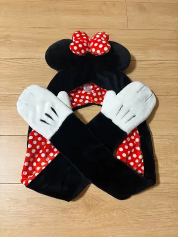 미니 마우스 플리스 캡