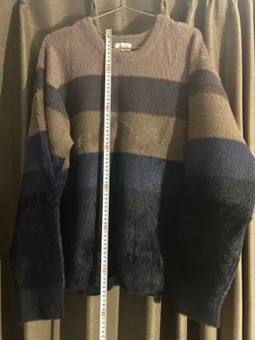 준 레드 니트 두꺼운 원단