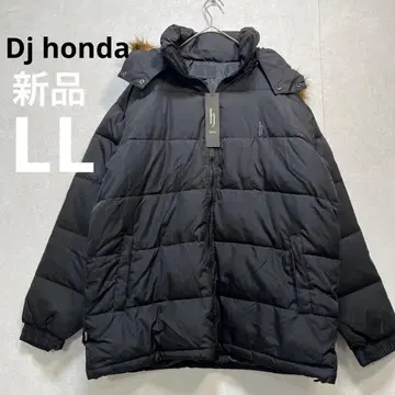 새상품 DJ honda 다운 자켓 XL 블랙 후드 퍼 포함