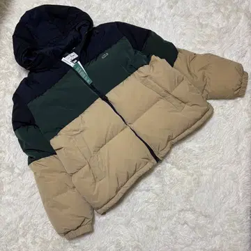 [택 포함] 라코스테 다운 자켓 멀티 컬러 2XL 두툼함