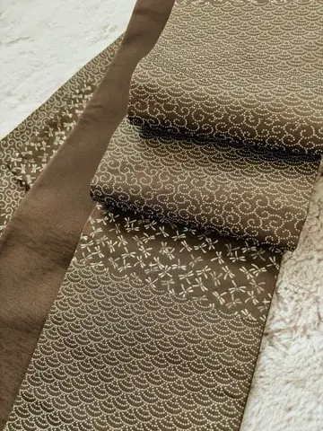 모티브 패턴 반폭 오비 잠자리 당초 청해파