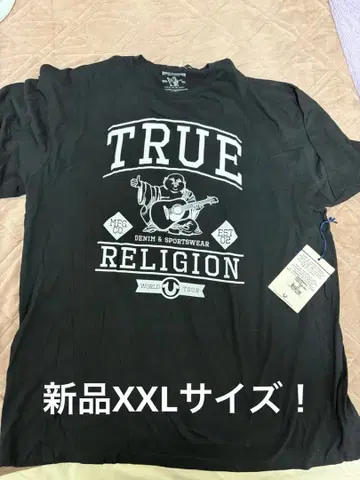 새상품 XXL! TRUE RELIGION 월드 투어 T셔츠 블랙