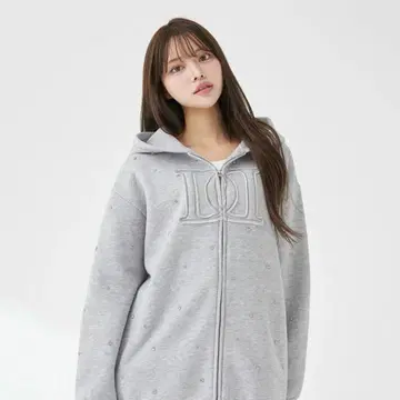 Darich 다리치 DD 로고 비쥬 지퍼 후드티