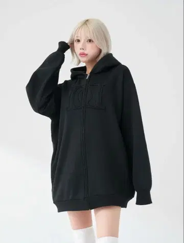 Darich 아플리케 DD 로고 후드티