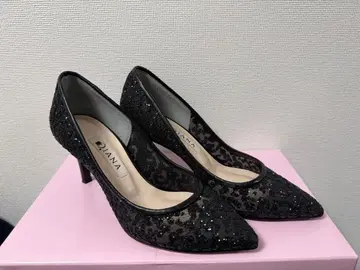 DIANA 블랙 글리터 하이힐 7cm