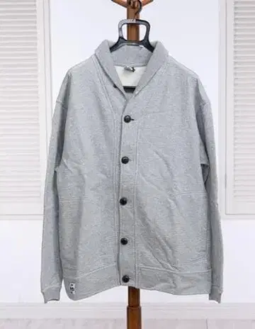 CHUMS 숄카라 맨투맨 가디건 XL 그레이 유즈드