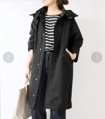 스픽 앤 스팬 그로그랭 후디 코쿤 코트 38 블랙