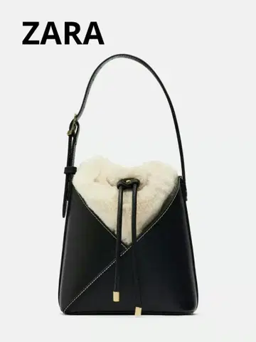 ZARA / 인조 모피 2WAY 숄더백