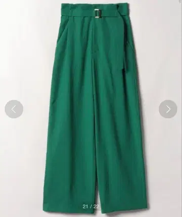 알아바일 린넨 와이드 팬츠 그린 사이즈 1