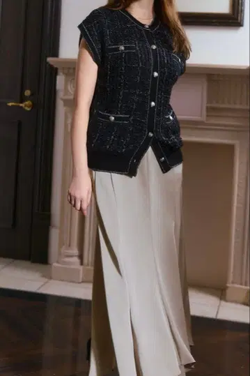 [ 미사용 새상품 ] Her lip to 비대칭 헴 새틴 스커트