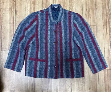 여성용 노카라 자켓 스트라이프 일본제