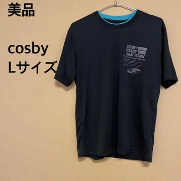 [새상품급] cosby 남성용 셔츠 스포츠 블랙 반팔 티셔츠