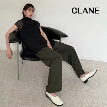 [ 새상품급 ] CLANE BASIC TUCK PANTS 22AW 카키