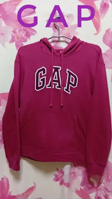 GAP 핑크 풀오버 후드티 M