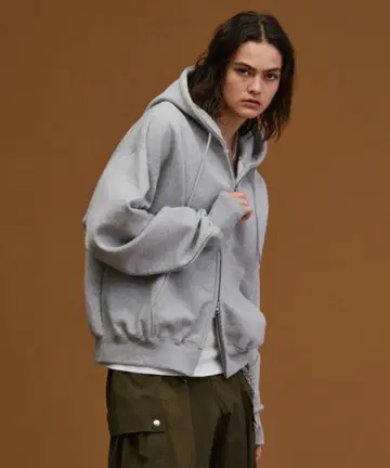 헤비 웨이트 헤비웨이트 더블 지퍼 후디