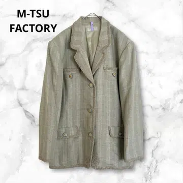 M2팩토리 테일러드 자켓 긴팔 그린 M 울 혼방 일본제