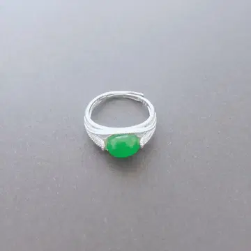 반지 16호 S925 각인 있음 빈티지 그린