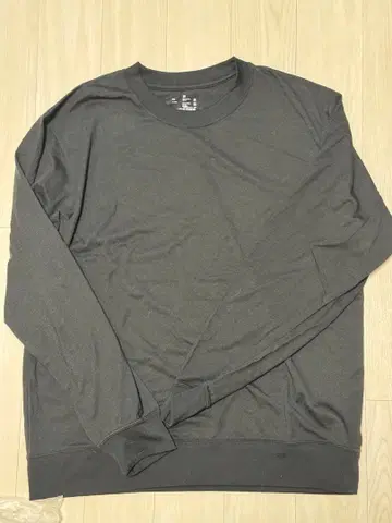 무인양품 울 혼방 크루넥 긴팔 셔츠 단종품