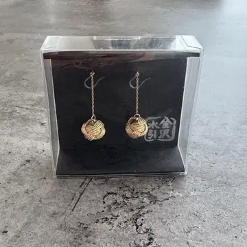 금 미즈히키 펄 귀걸이 골드 새상품 박스 포함 선물 기모노 일본 의류