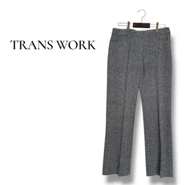 [트랜스워크] L 트랜스 워크 헤링본 플레어 팬츠 그레이