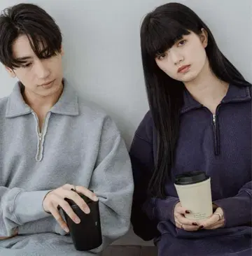 10. 하프 집 스웨트 네이비 사이즈 2