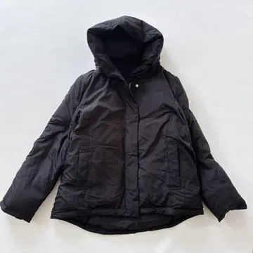 새상품급 글로벌 워크 다운 자켓 후드 블랙 L 아름다운 실루엣
