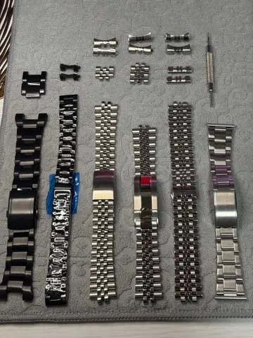 스테인리스 스틸 시계 밴드 6개 세트