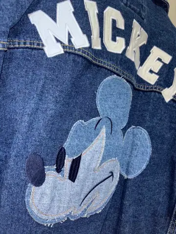 FOREVER21 미키마우스 자수 데님 자켓