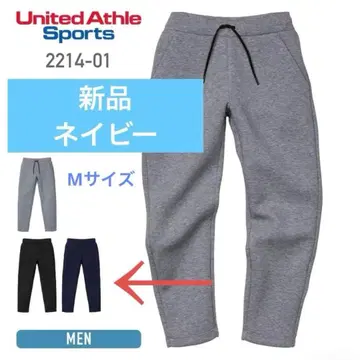 새상품 유나이티드 애슬레 종이상자 니트 팬츠 네이비 M 사이즈