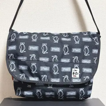 CHUMS 메신저 백 블랙 대용량