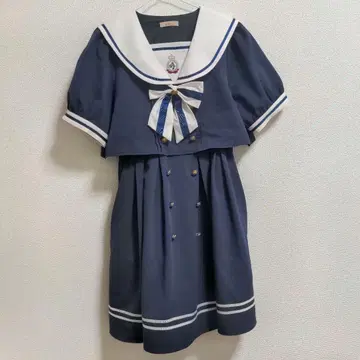 Amavel 세일러 원피스 미들 기장