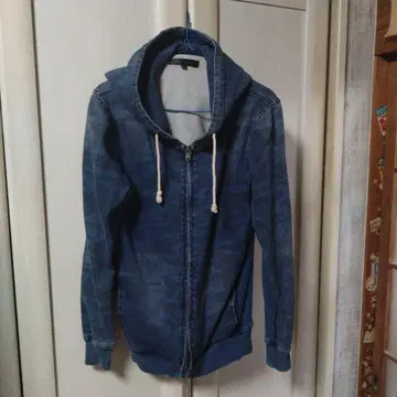 데님 후드티 팬츠 베스트 세트