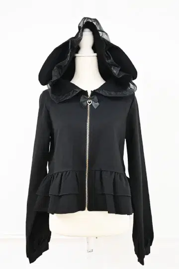 MARS [ princess melody ] 우사미미 숏 후드티 블랙