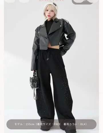 다리치 샤이니 배럴 스웨트 팬츠 프리 사이즈