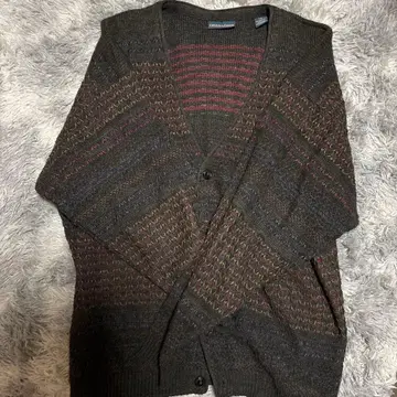 GRENADIER 다크 브라운 V넥 가디건 L