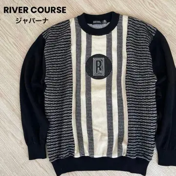 RIVER COURSE 재팬 니트 스웨터 레트로 울