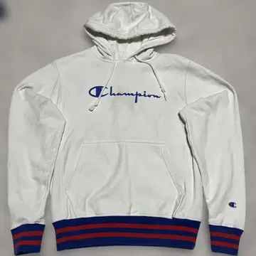 Champion 리버스 위브 후드티 S 화이트