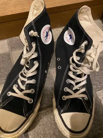 컨버스 올스타 블랙 하이컷 스니커즈