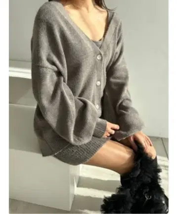 SNIDEL 니트 원피스 니트 가디건 세트