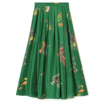 [ 새상품급 ] CABaN 버드 싱잉 실크 스커트