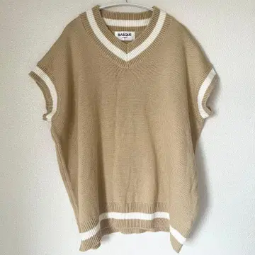 BASQUE meganta 바스크 니트 스웨터 빅 사이즈 레이어드 베이지
