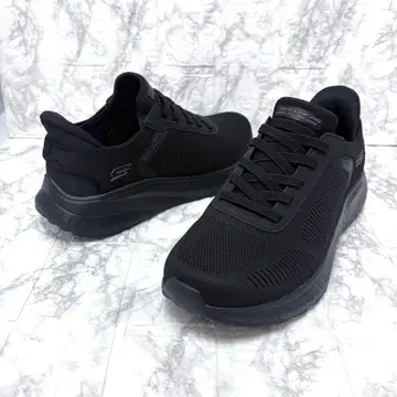 새상품급 SKECHERS 밥스 스포트 블랙 25.5cm
