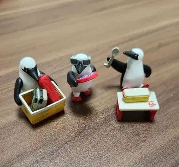 CHUMS 펭귄 미니어처 피규어 세트