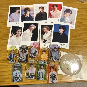 SnowMan 포토 카드 키 홀더 캔뱃지 9인